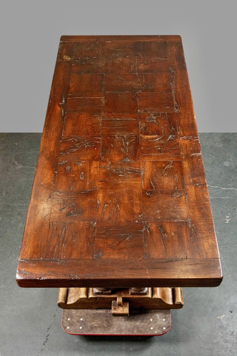 Table de monastère en chêne – Fin XIXᵉ / début XXᵉ-photo-2