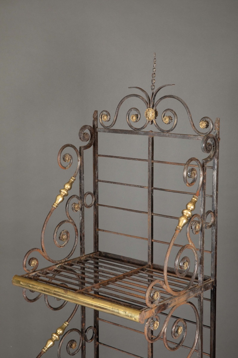 Wrought Iron Baker's Bread Basket – Late 19th Century Work -photo-2