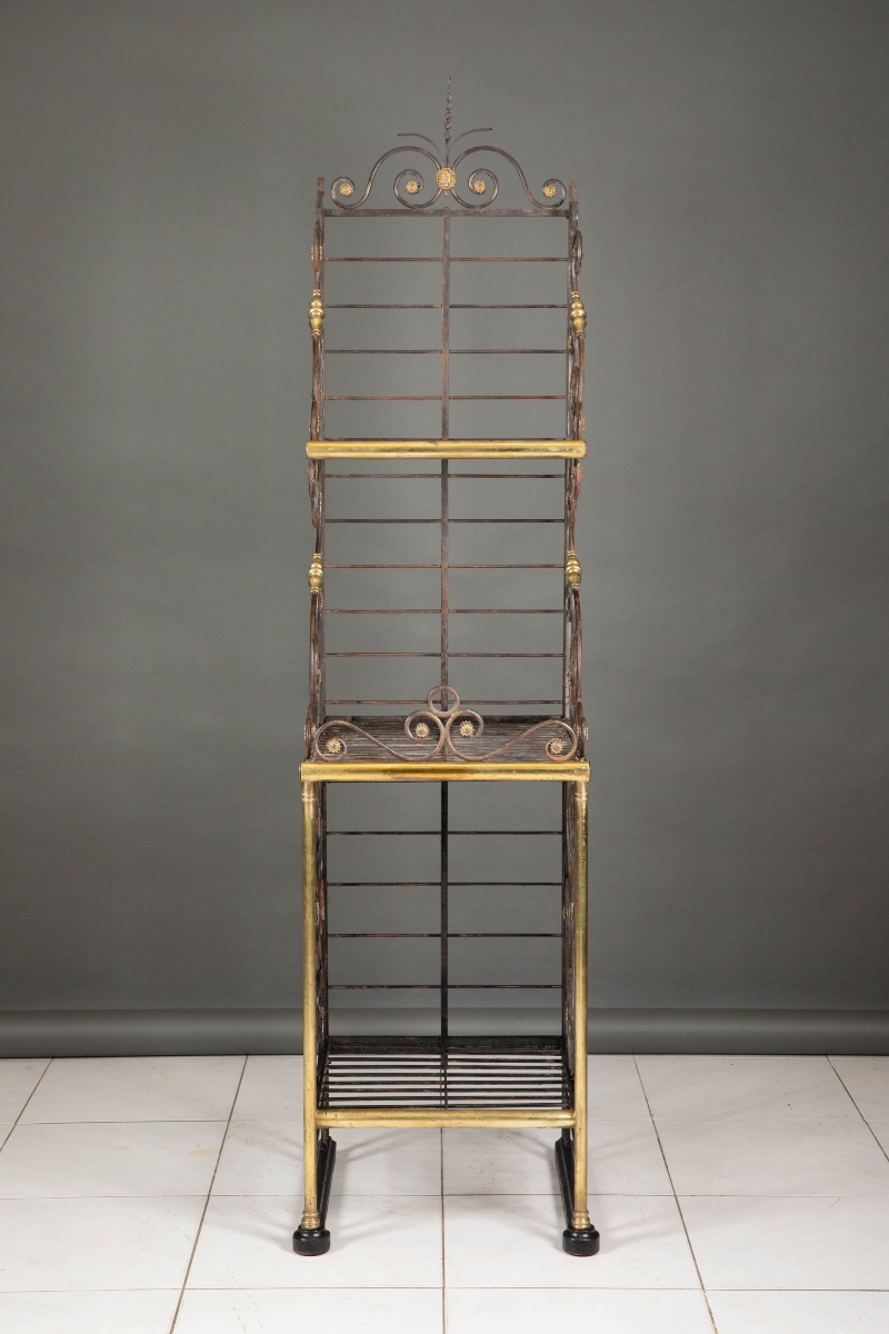 Wrought Iron Baker's Bread Basket – Late 19th Century Work -photo-4