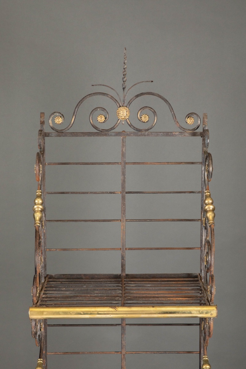 Wrought Iron Baker's Bread Basket – Late 19th Century Work -photo-5