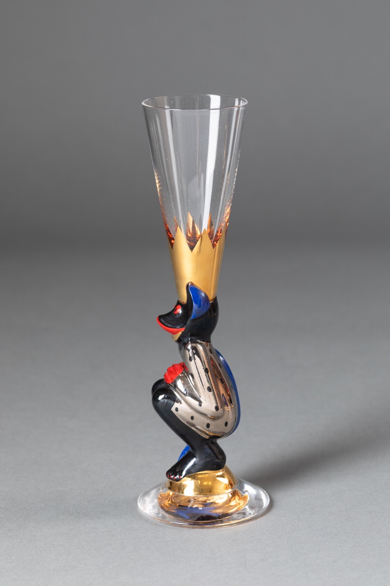 Orrefors Nobel – Set Of 6 Gunnar Cyrén Liqueur Glasses – Swedish Design-photo-2