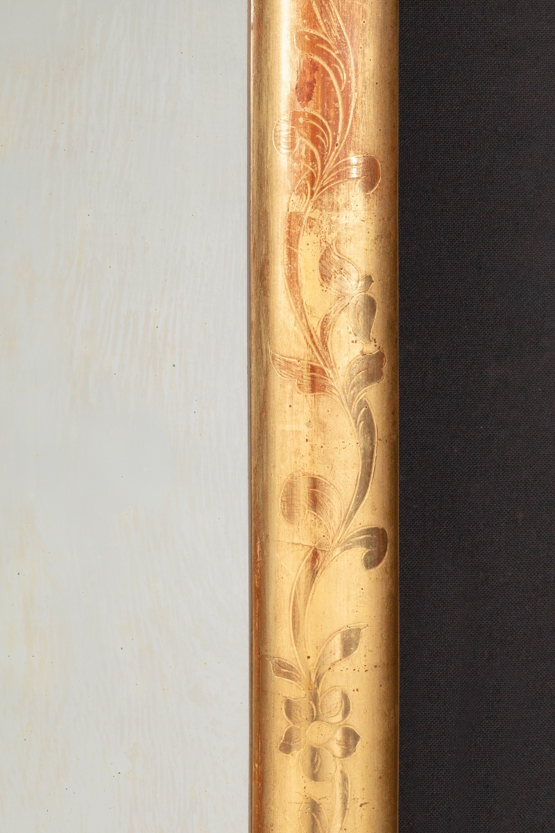 Gilded Stuccoed Wood Mirror-photo-3