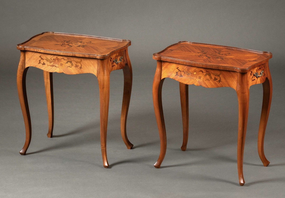Pair Of Louis XV Salon Tables-photo-2