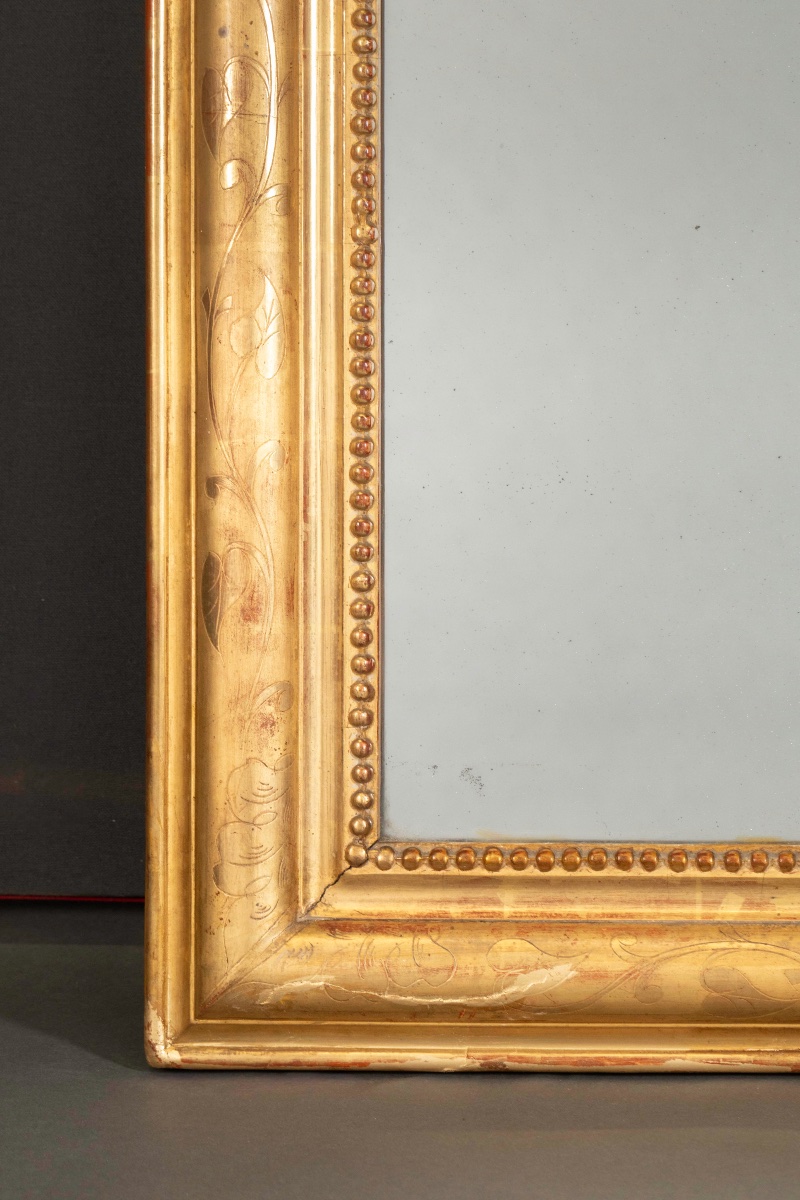 Large Louis-philippe 19thᵉ Century Mercury Mirror-photo-4