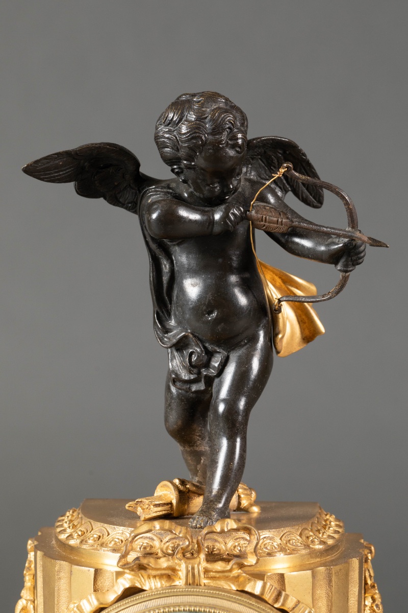 Louis XVI-style Gilded Bronze Mantelpiece Finial, Samuel Marti-photo-2