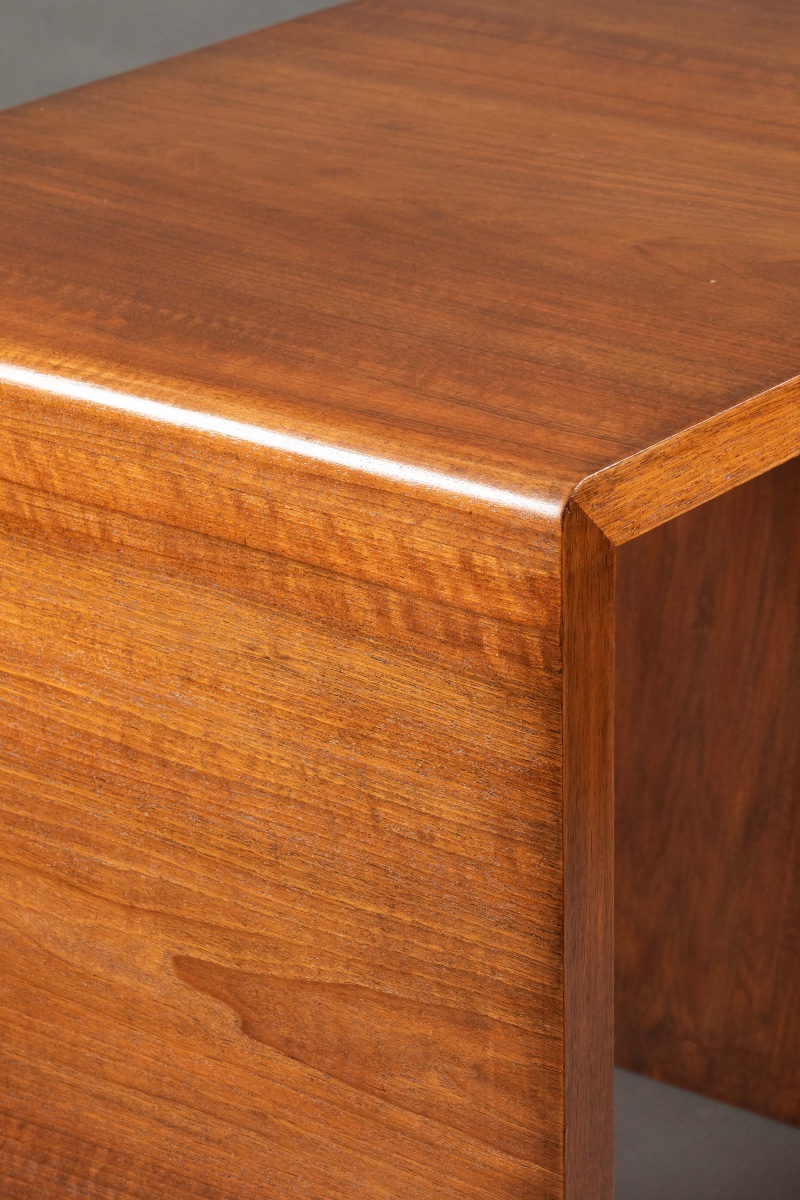   Modernist Art Deco Walnut Desk, Circa 1940-photo-5