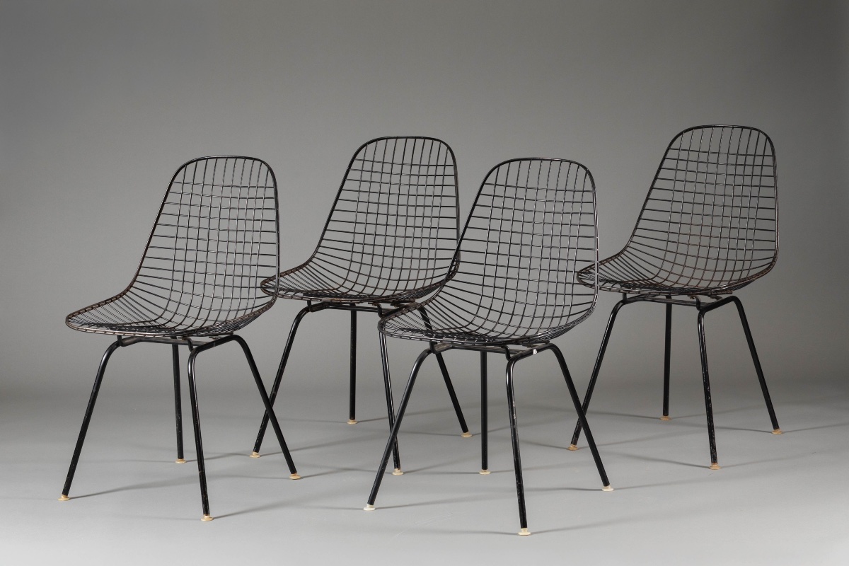 Set Of 4 Dkr Chairs By Charles & Ray Eames – Authentic Edition-photo-2