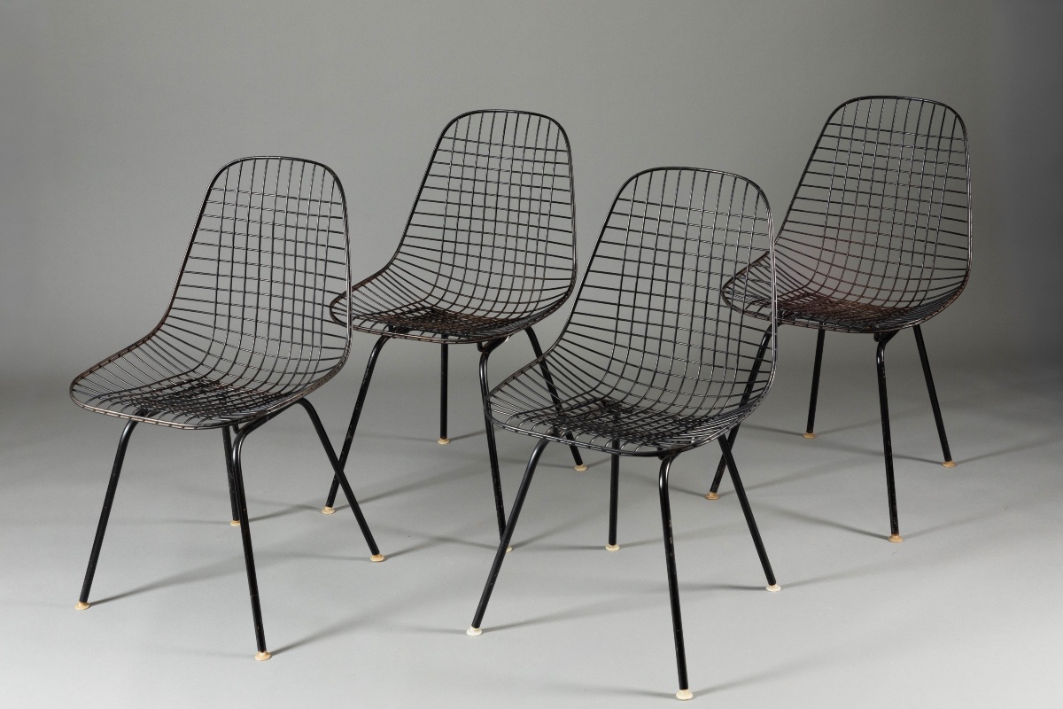 Set Of 4 Dkr Chairs By Charles & Ray Eames – Authentic Edition