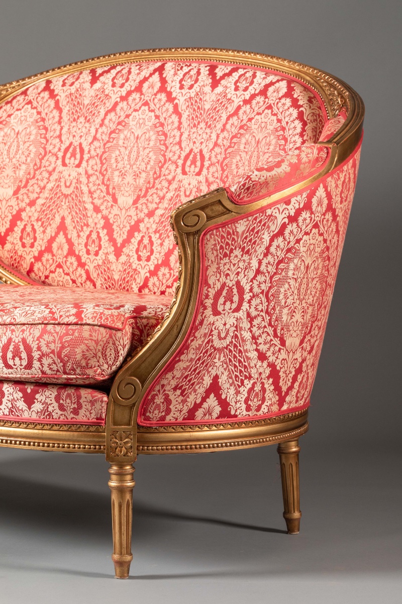 Louis XVI-style Wicker Sofa – 20th Century-photo-8