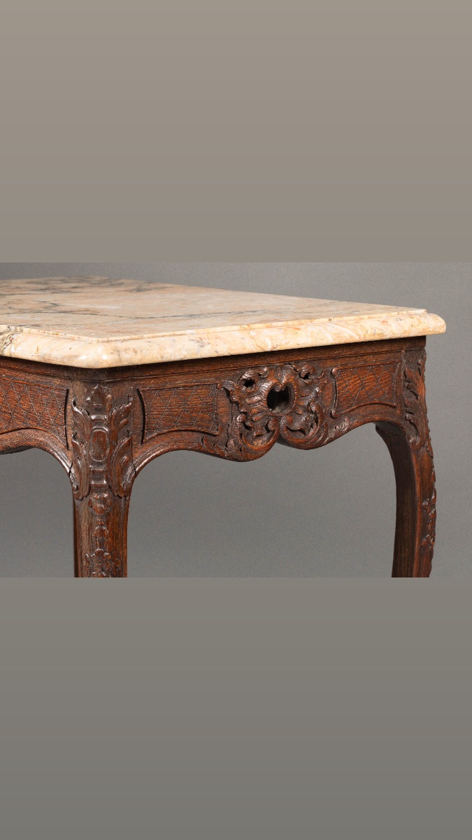 Table de salon de style Louis XV, époque Napoléon III, XIXe siècle,-photo-3