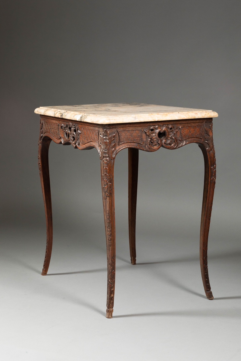 Table de salon de style Louis XV, époque Napoléon III, XIXe siècle,-photo-4