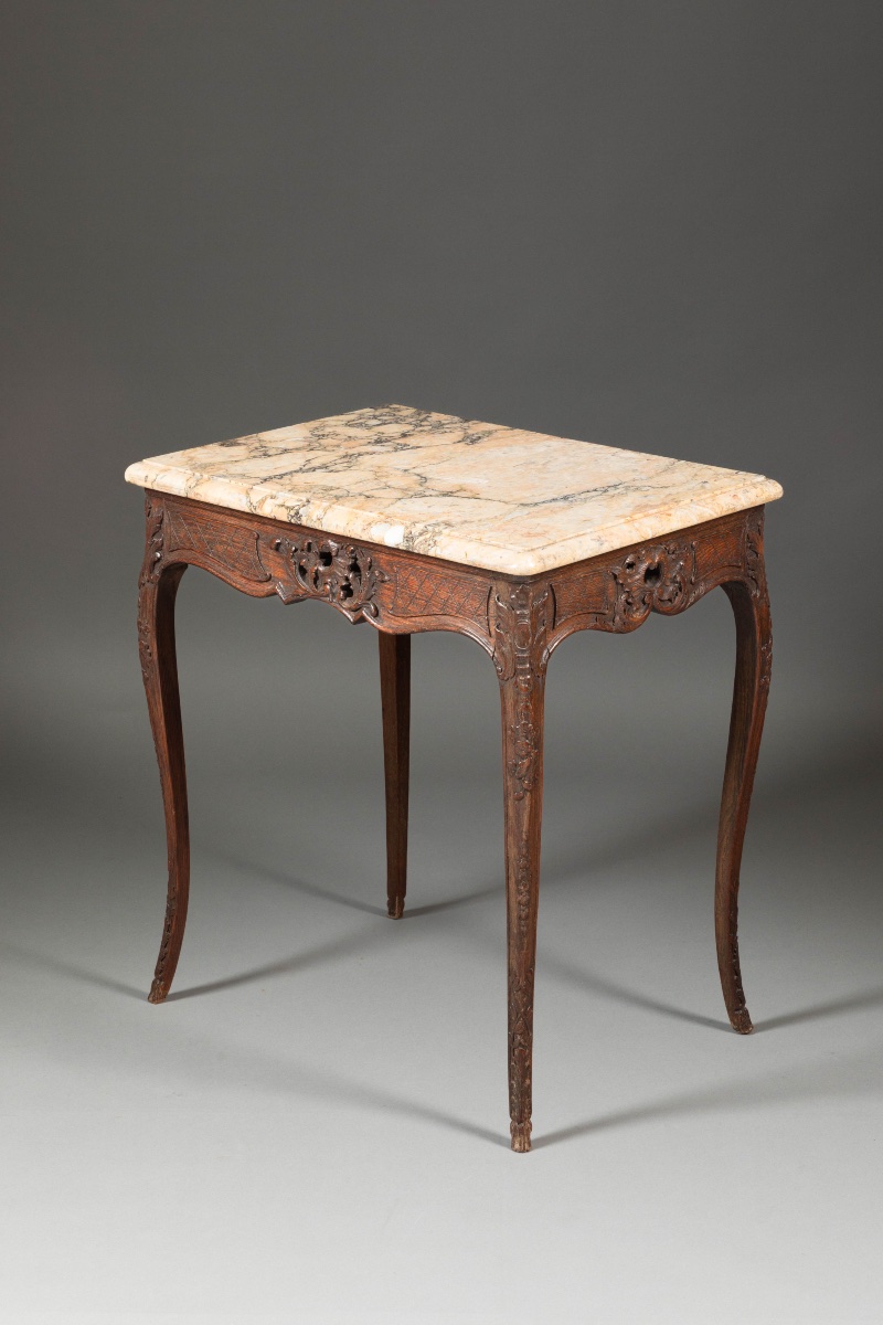 Table de salon de style Louis XV, époque Napoléon III, XIXe siècle,-photo-1