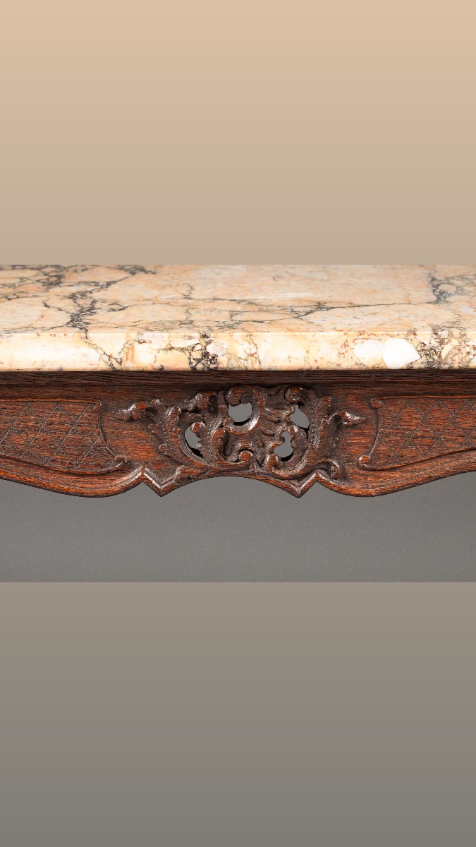 Table de salon de style Louis XV, époque Napoléon III, XIXe siècle,-photo-4