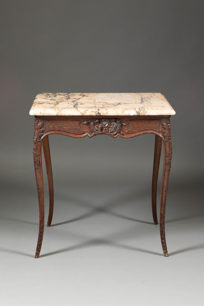 Table de salon de style Louis XV, époque Napoléon III, XIXe siècle,-photo-7