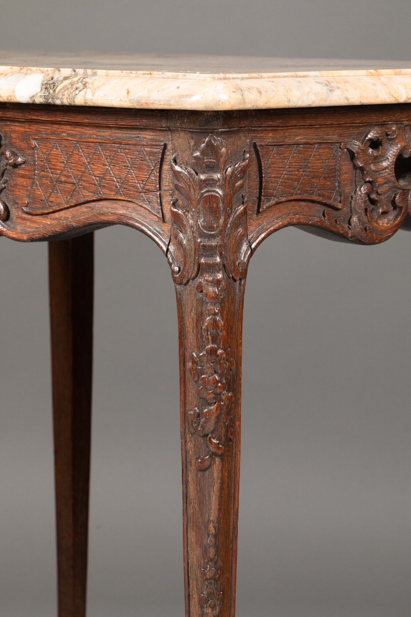 Table de salon de style Louis XV, époque Napoléon III, XIXe siècle,-photo-8