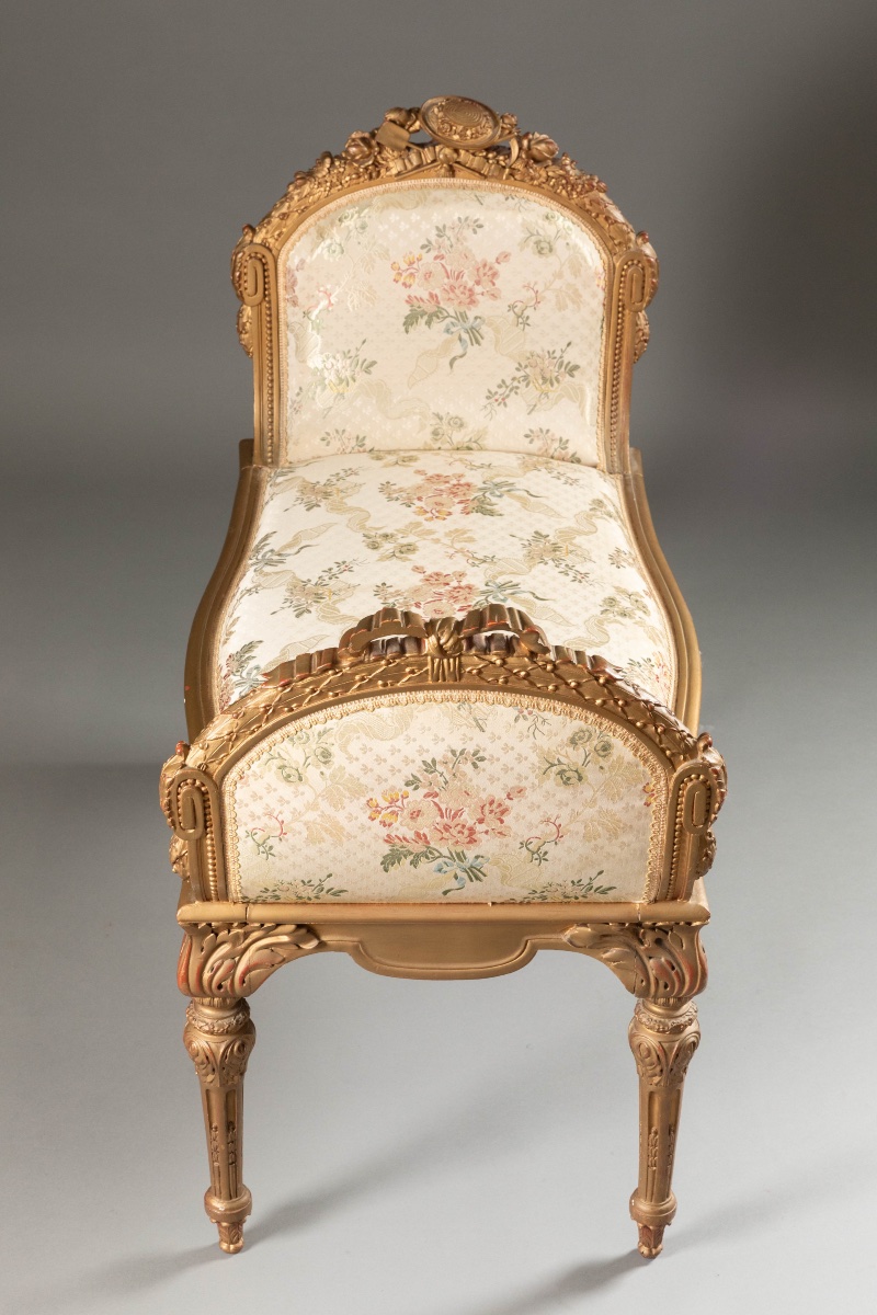 Louis XV-style Bench In Carved And Gilded Wood – 19th Century-photo-8