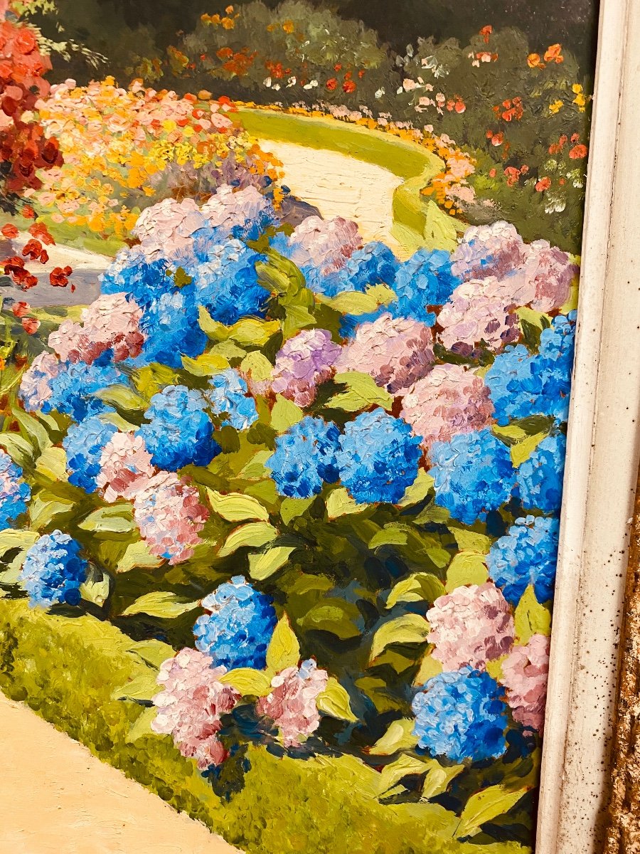 Stolz. Painting "park In Flowers"-photo-3