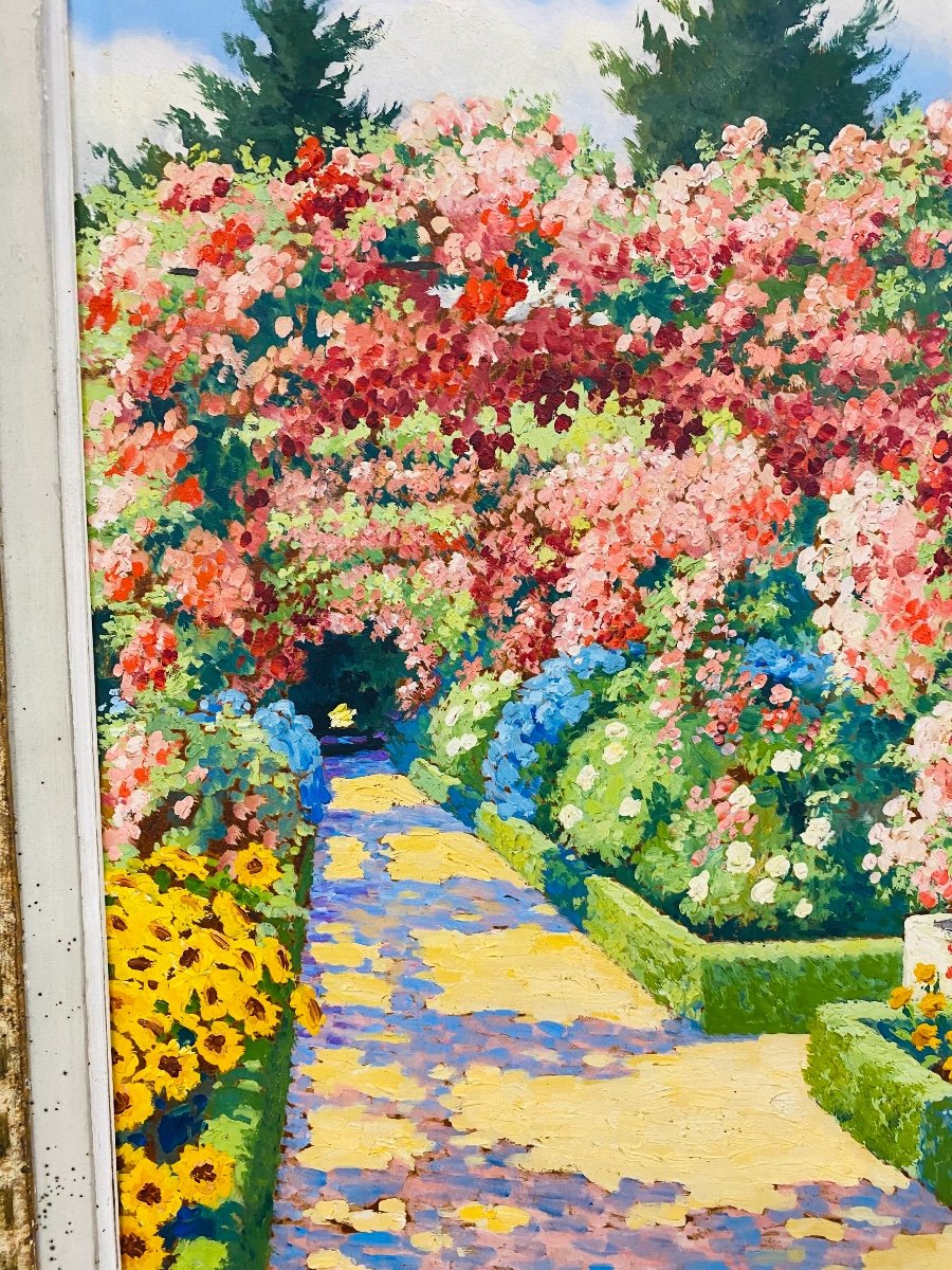 Stolz. Painting "park In Flowers"-photo-4