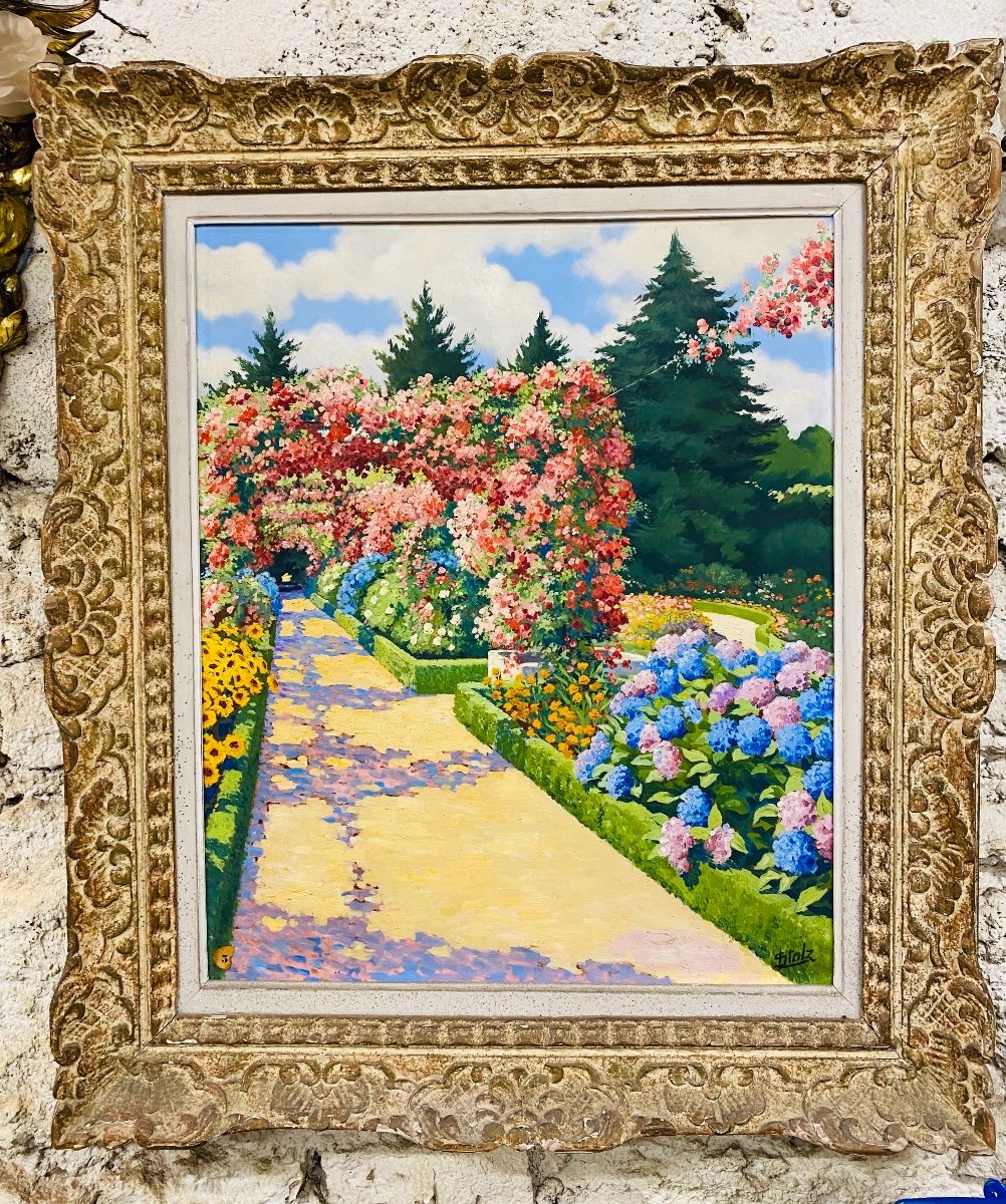 Stolz. Painting "park In Flowers"