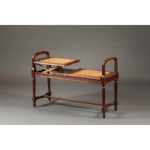 Art Deco Adjustable Double Bench Seat