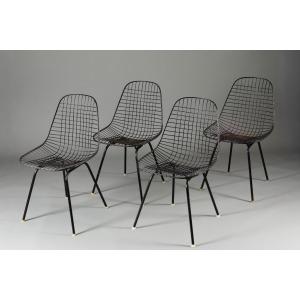 Set Of 4 Dkr Chairs By Charles & Ray Eames – Authentic Edition