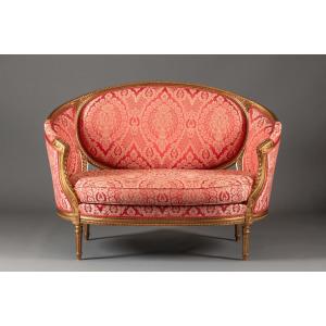 Louis XVI-style Wicker Sofa – 20th Century