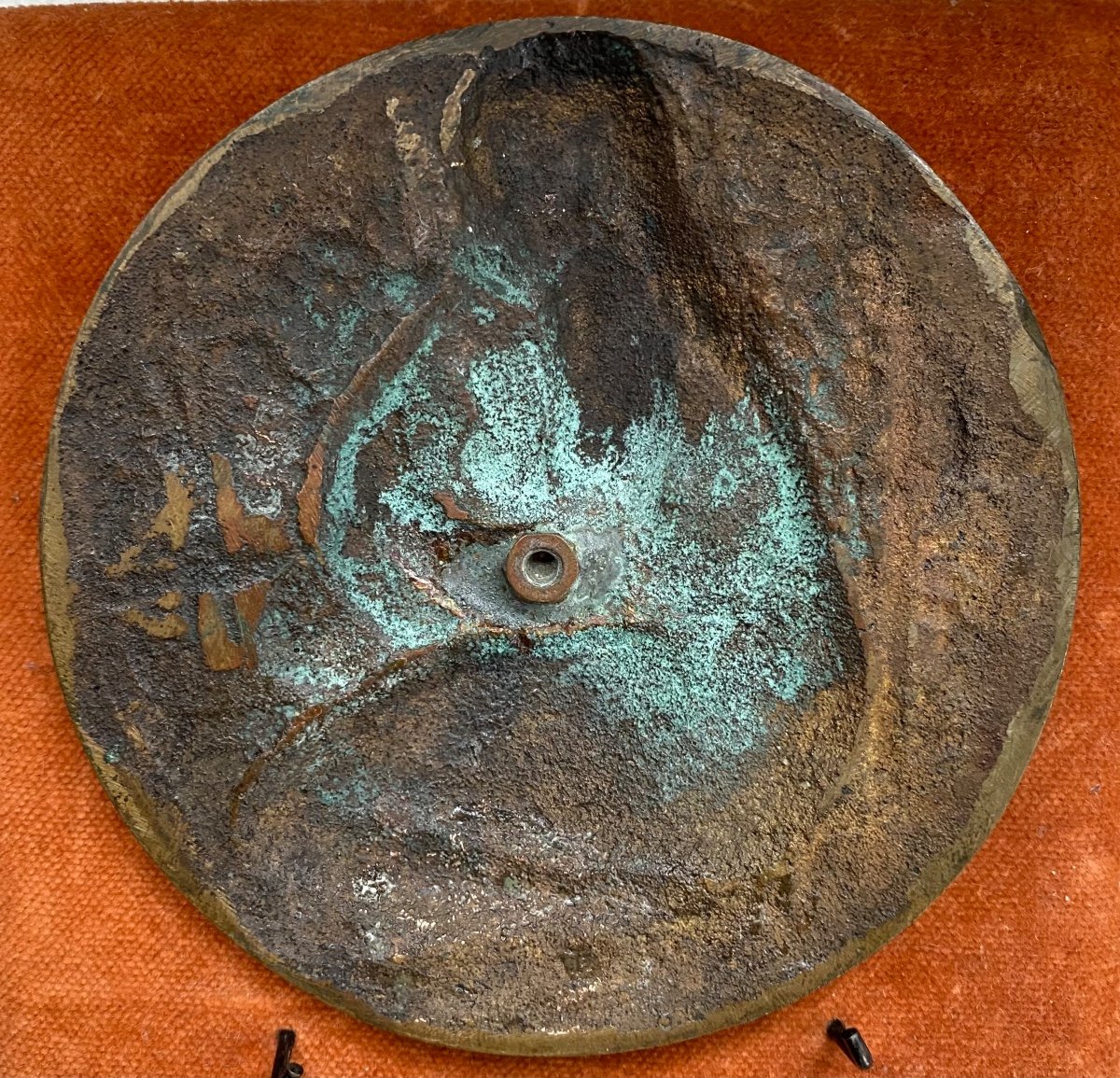 Francesco Giannone. “ L’ Automne”. Plaque En Bronze Milieu XXème. Bas-relief Nu Féminin. -photo-2