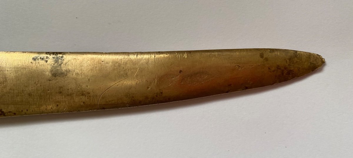 Coupe-papier En Bronze Art Nouveau. Libellules. -photo-1