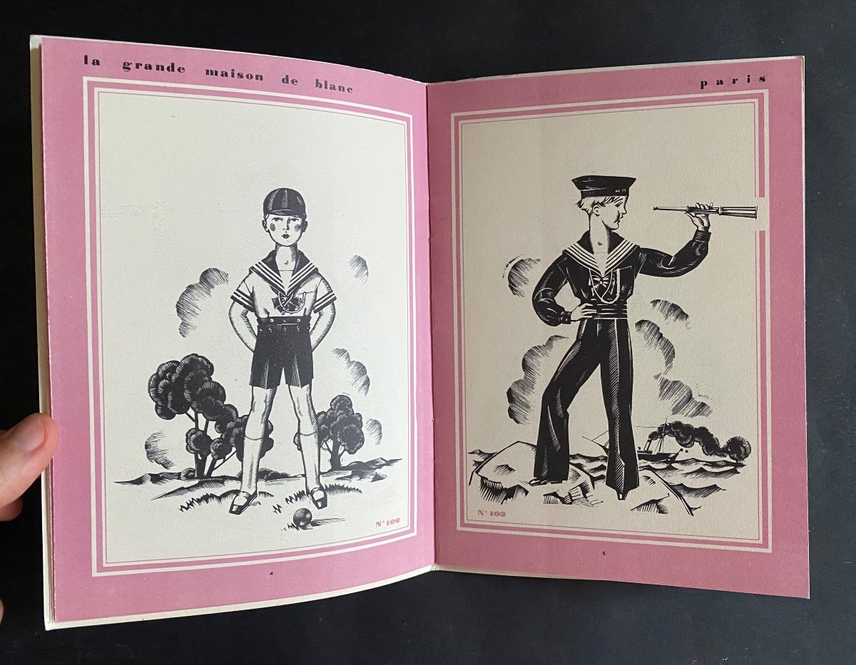 Catalog La Grande Maison De Blanc. Paris 1928. Jarach And Chambry. Art Deco Fashion.-photo-3