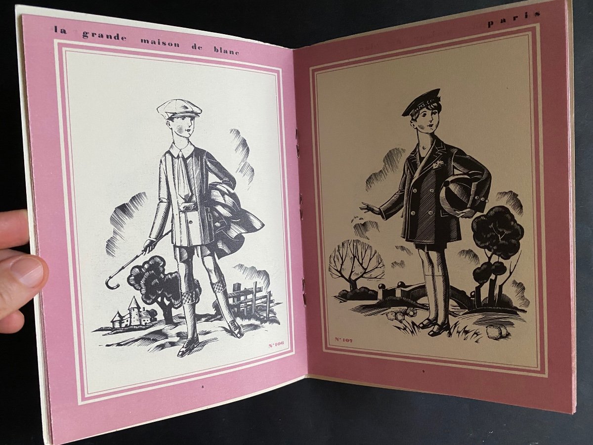 Catalog La Grande Maison De Blanc. Paris 1928. Jarach And Chambry. Art Deco Fashion.-photo-1