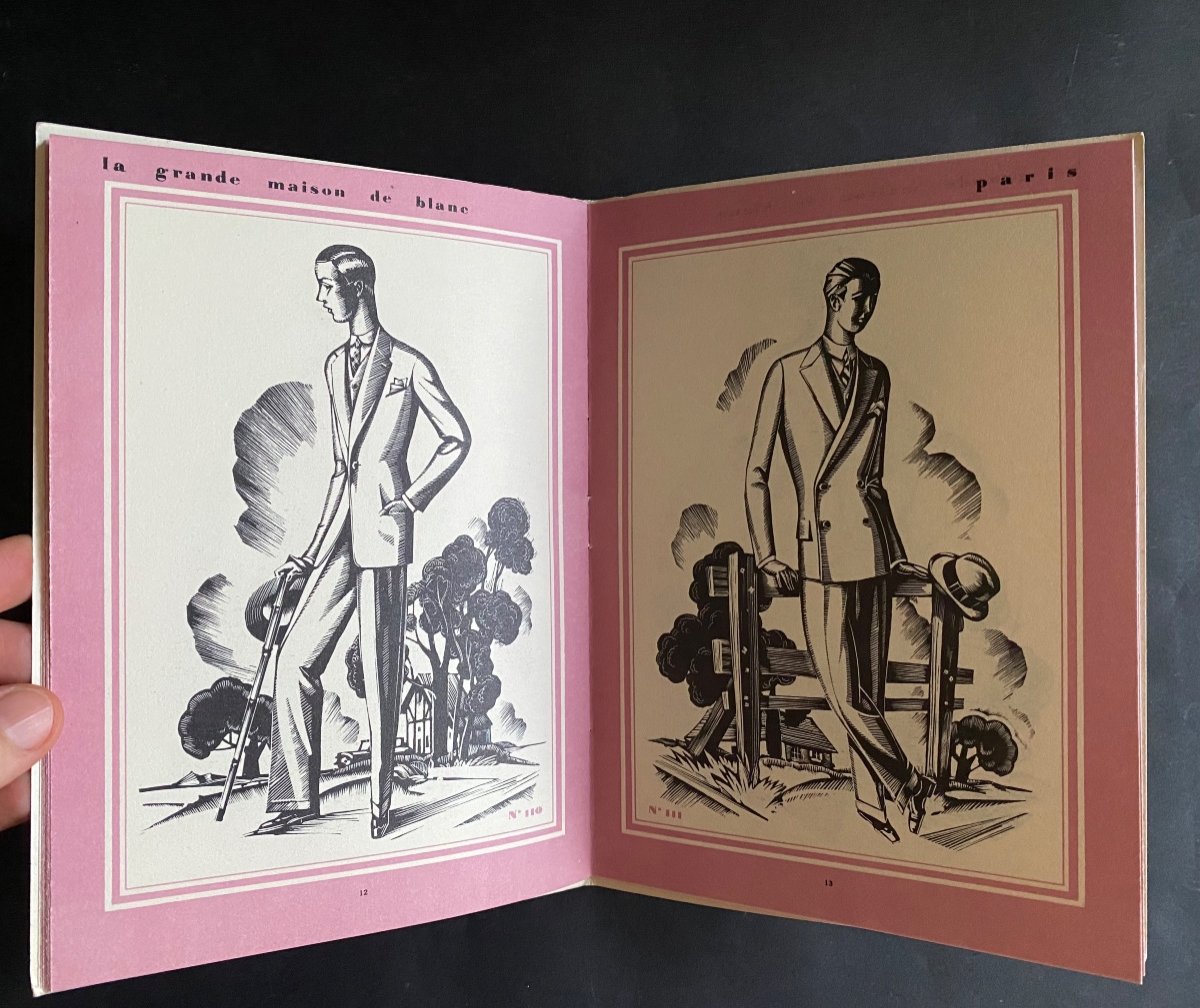 Catalog La Grande Maison De Blanc. Paris 1928. Jarach And Chambry. Art Deco Fashion.-photo-3