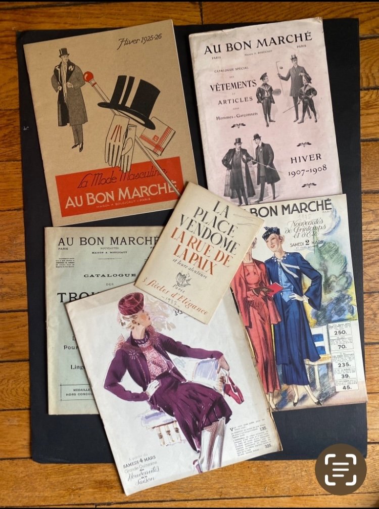 Fashion. Set Of (50) Parisian Fashion And Department Store Catalogs. 1900-1930.-photo-3