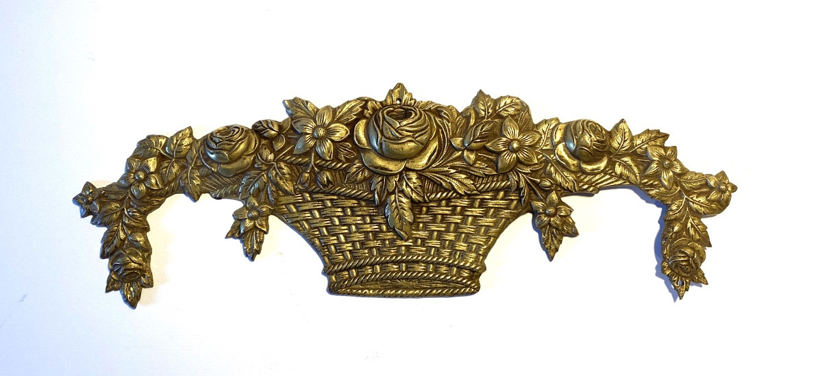 19th Century Decorative Bronze. Flower Basket. 