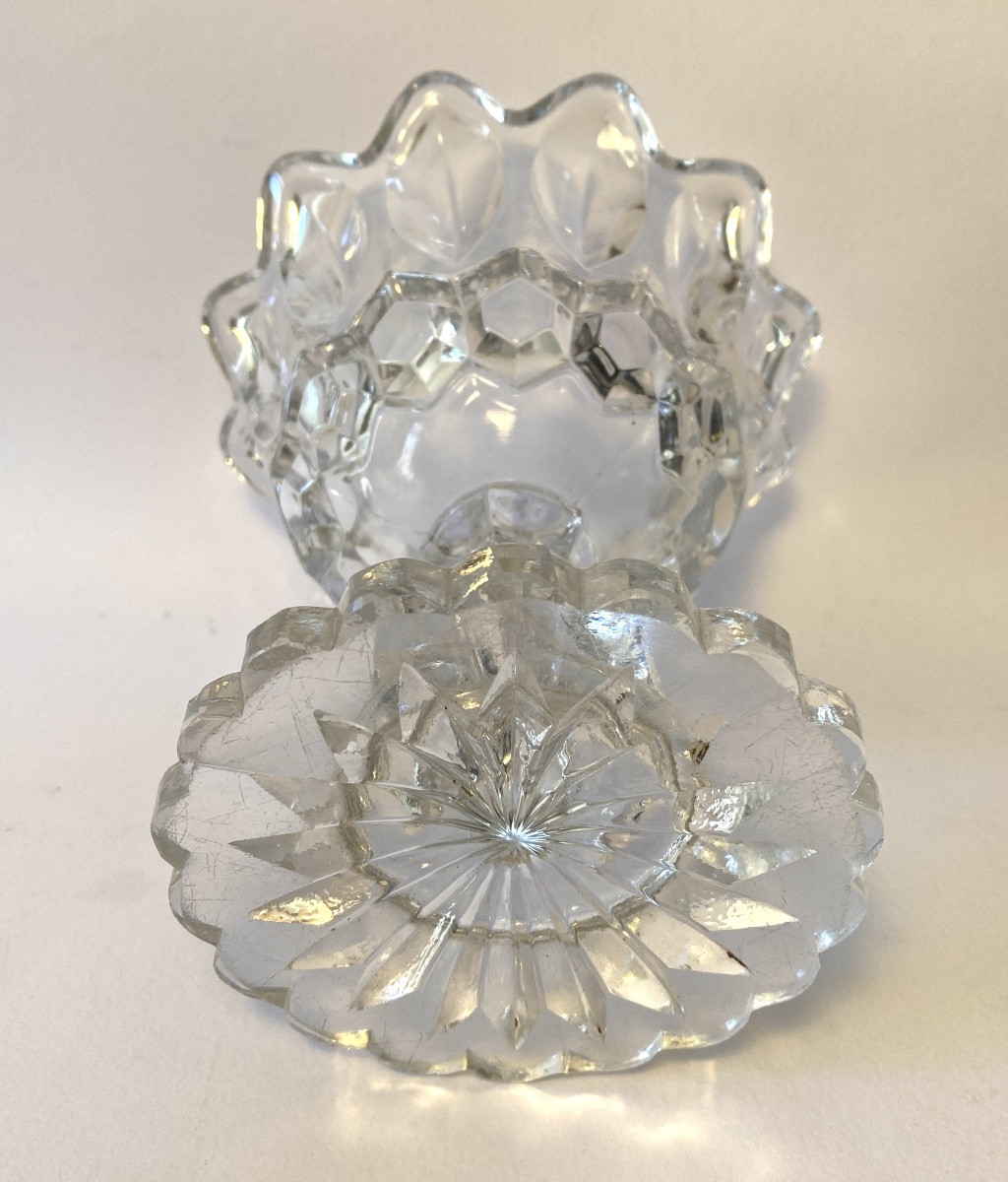 Coupe En Cristal Moulé. Baccarat / Le Creusot XIXème. -photo-4