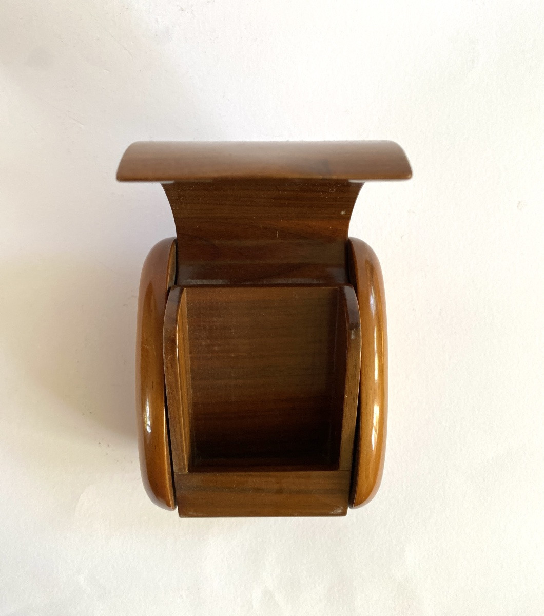 Dunhill Paris. Art Deco Style Wooden Cigar Box. France 70s.-photo-3