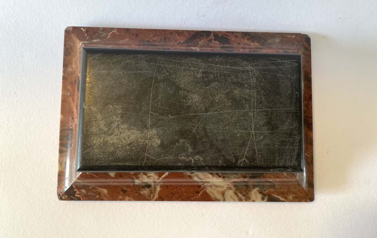 19th Marble Inkwell. Grand Tour Souvenir. -photo-5
