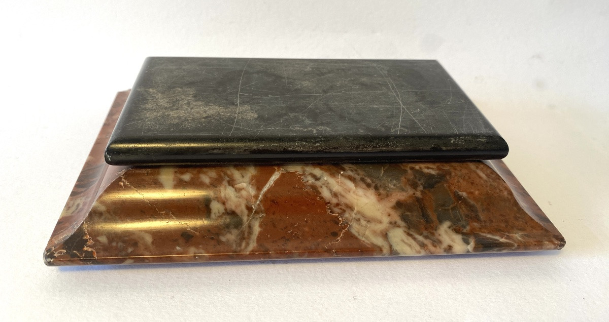 19th Marble Inkwell. Grand Tour Souvenir. -photo-6