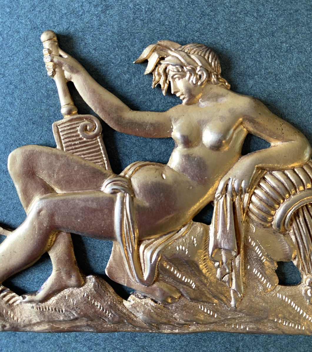 Pair Of 19th  Ornamental Bronzes. Allegories Of Antiquity. River And Stream. -photo-4