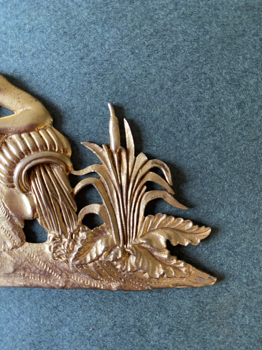 Pair Of 19th  Ornamental Bronzes. Allegories Of Antiquity. River And Stream. -photo-1