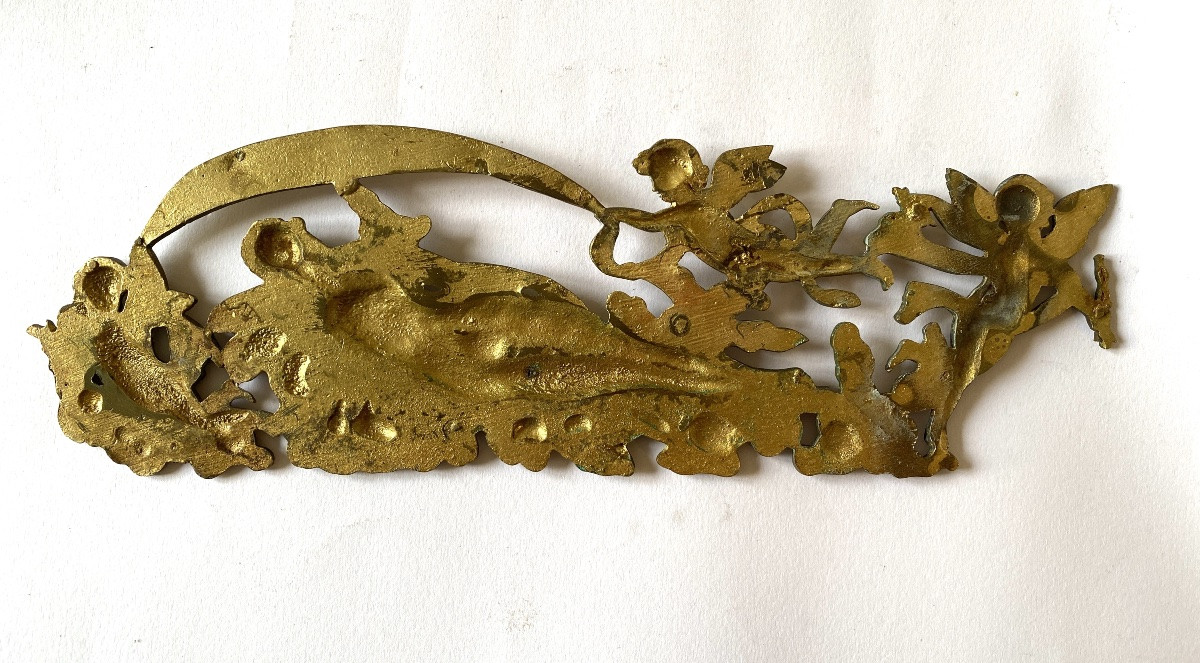 “the Sleep Of Venus”. Large Ornamental Bronze. 19th Century. -photo-2