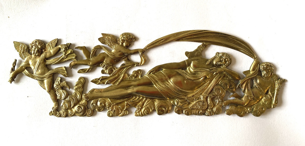 “the Sleep Of Venus”. Large Ornamental Bronze. 19th Century. -photo-4