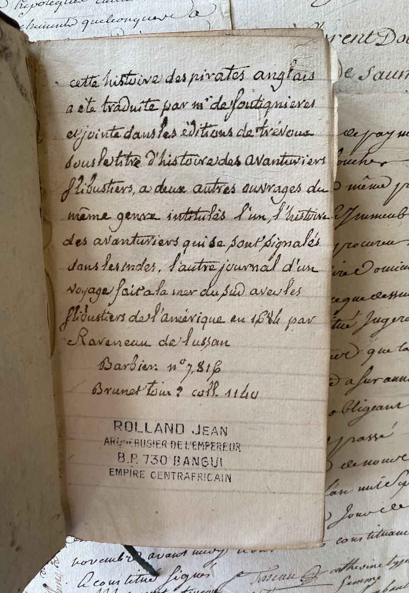 "history Of The English Pirates." Captain Ch. Johnson. Ed. Ganeau And Cavelier. Paris 1726.-photo-1