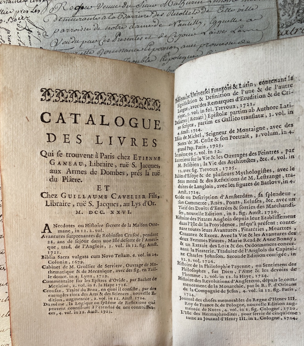 "history Of The English Pirates." Captain Ch. Johnson. Ed. Ganeau And Cavelier. Paris 1726.-photo-4