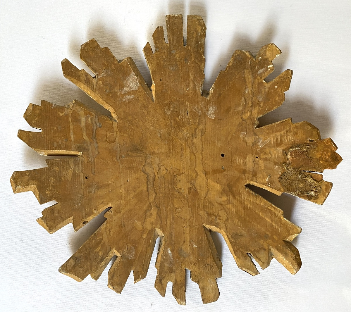 Carved And Gilded Wooden Sun From The Early 19th Century. -photo-3