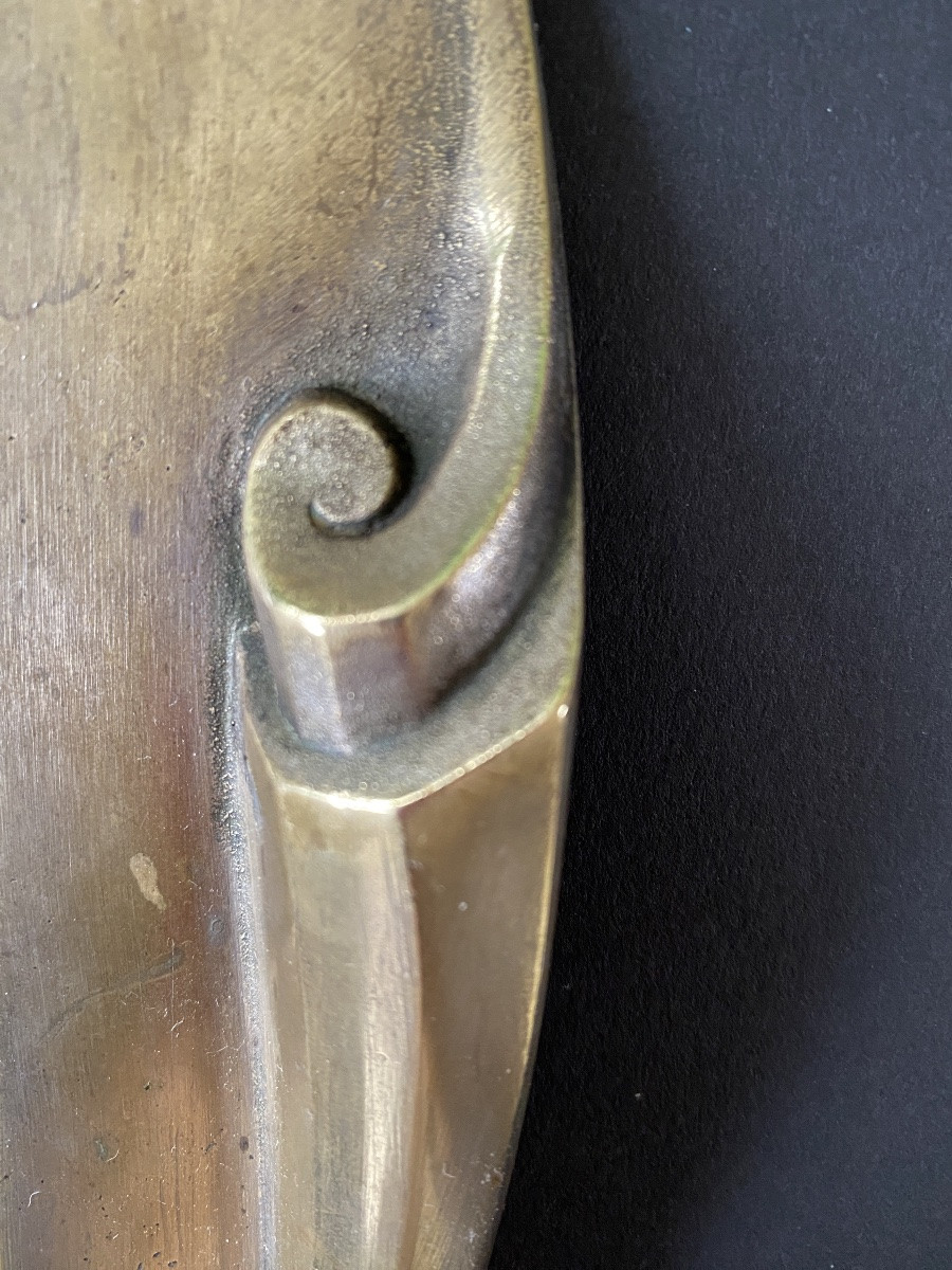 Art Deco Bronze Lock Plates. -photo-4