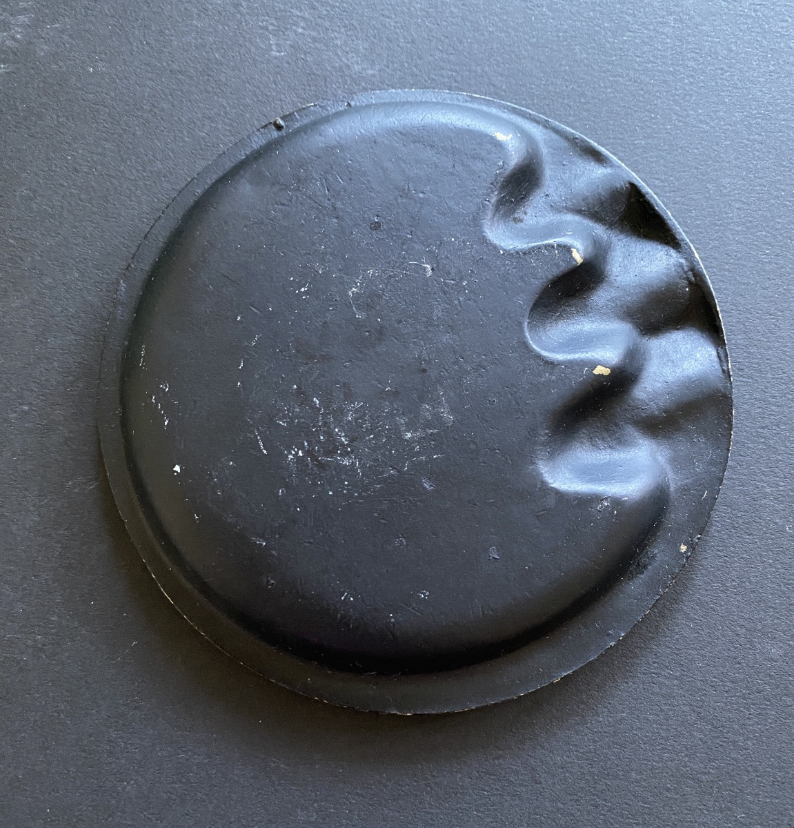 Polished Brass Ashtray/pocket Tray With Black Patina. Austria, 1950s.-photo-4