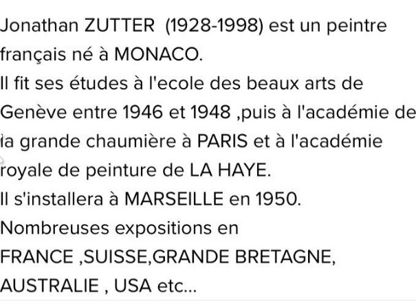Jonathan Zutter. “pierrot And Colombine”. Framed Oil On Canvas, Mid-20th Century. -photo-2