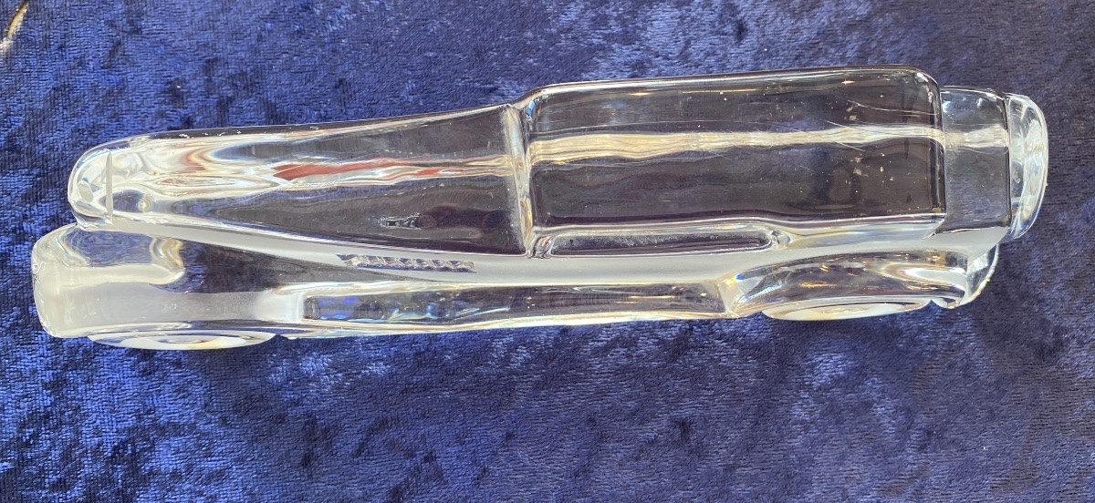 Xavier Froissart pour Daum. Presse-papiers en cristal. Voiture ancienne. Modèle “Marly”. 1987.-photo-3