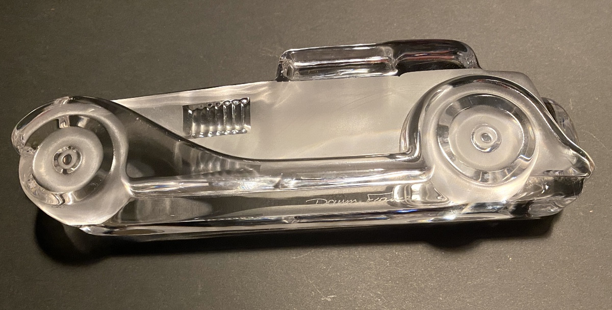 Xavier Froissart For Daum. Crystal Paperweight. Vintage Car. “marly” Model. 1987.-photo-4