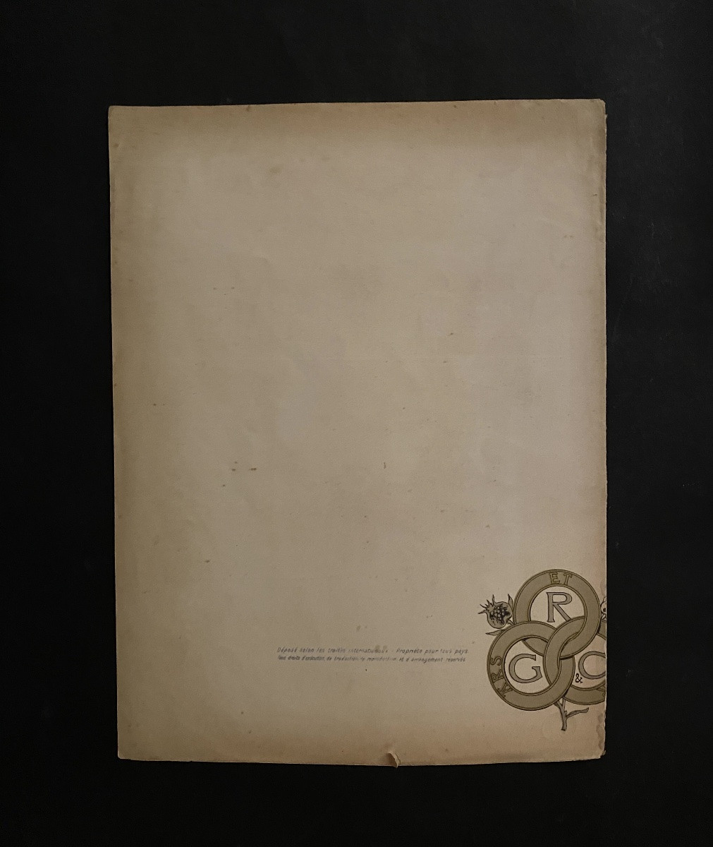 “ Au Tsar!”. Score  Late 19th . Edition By G. Ricordi. Text By Lafrique And Music By Timon.-photo-4